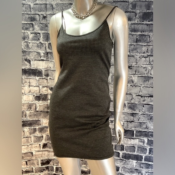 90s Goth Clueless Bodycon Check Mini Dress - Picture 6 of 13